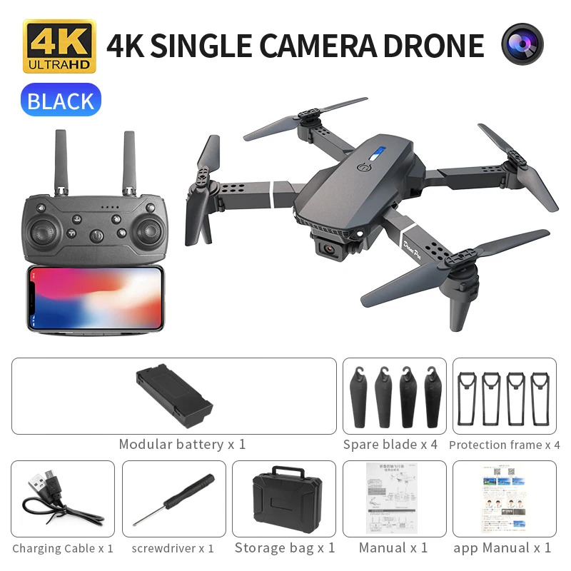 Drone Camera Mount - Le Drone pliant intelligent E88 prend