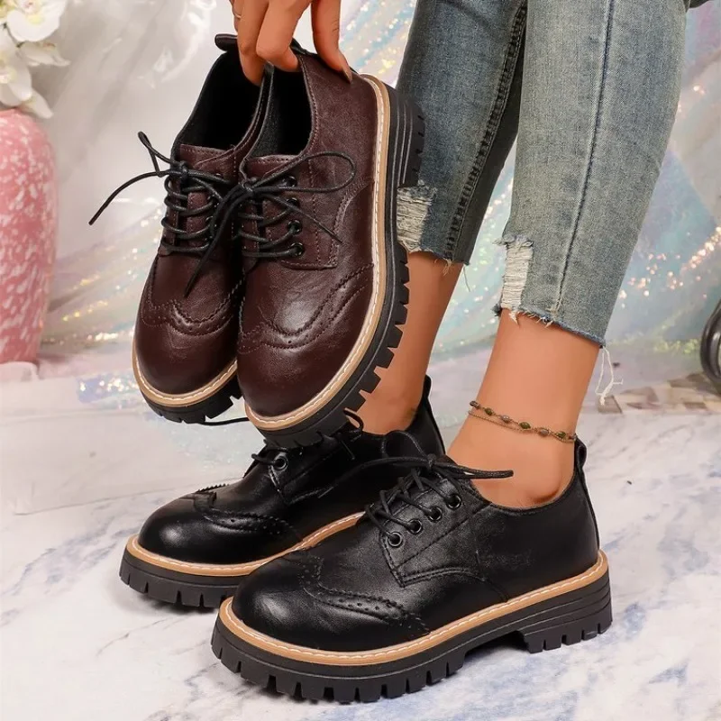 Drone Camera Stabilized - Chaussures Oxford classiques à plateforme pour