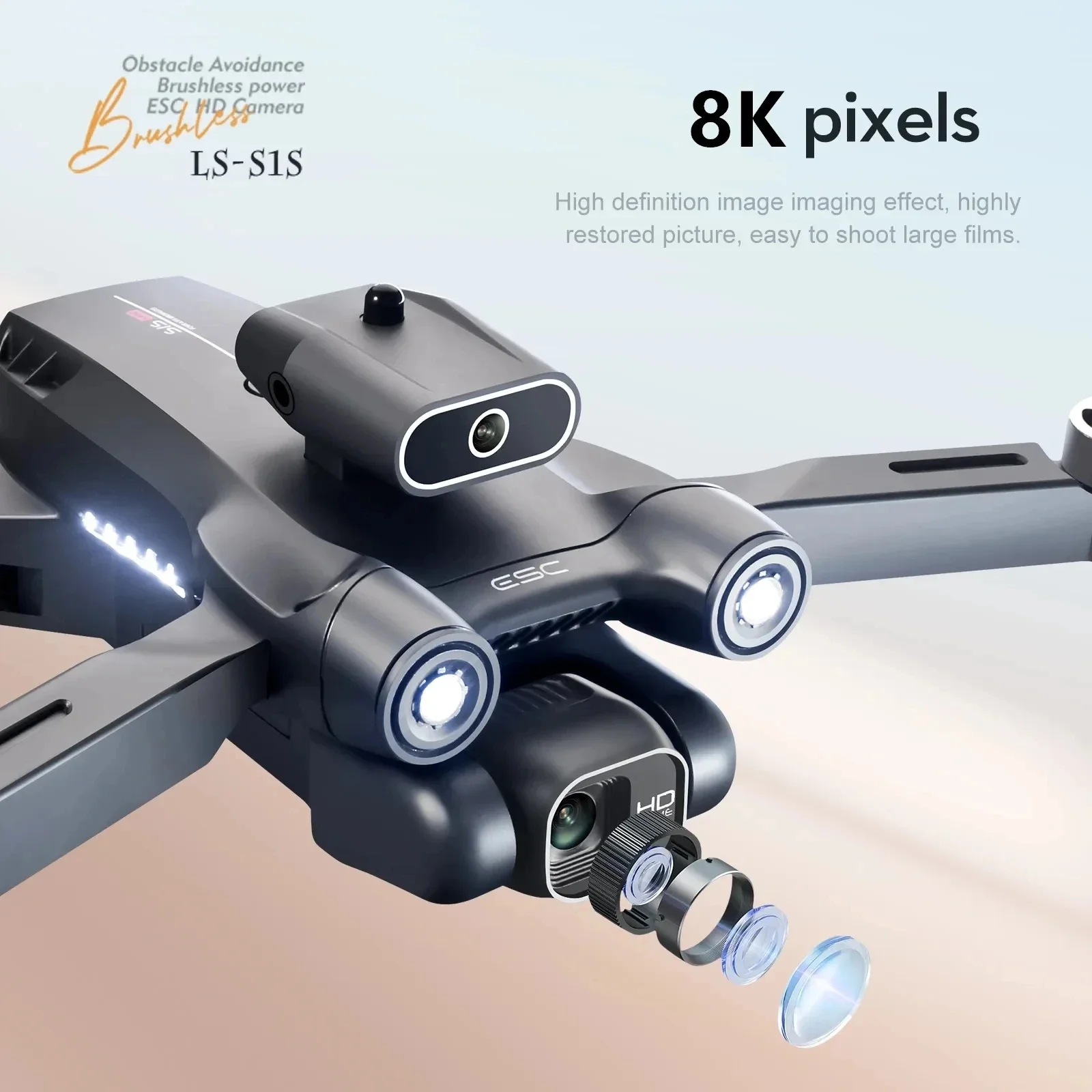S1S 5G GPS Drone Caméra 8K, Mo - Drone Camera Mount avis et prix