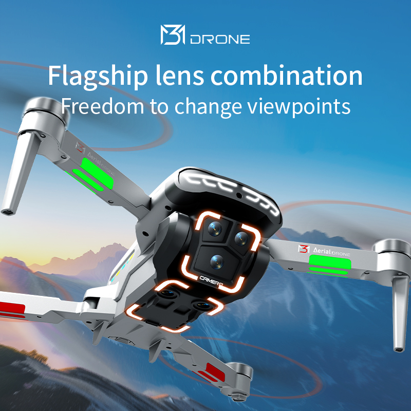 Drone professionnel M3 4K HD,  - Drone Camera With Gimbal avis et prix