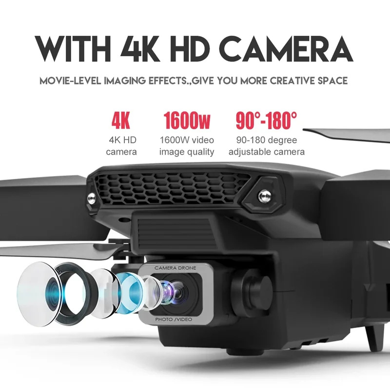 Le Drone pliant intelligent E8 - Drone Camera Mount avis et prix