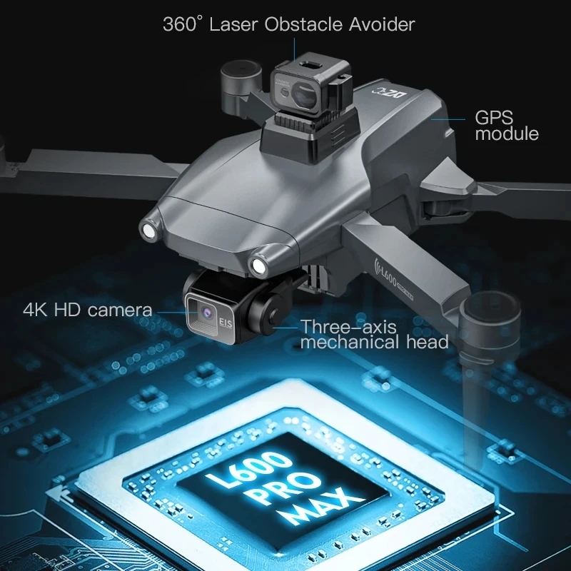 Drone GPS professionnel L600 P - Drone Camera Lens avis et prix