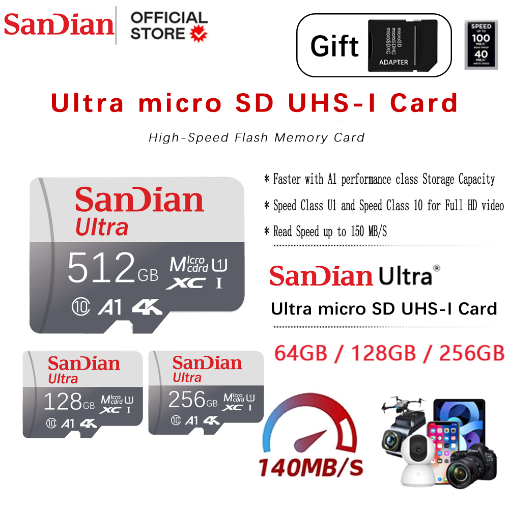 Carte Micro TF SD 128 Go, cart - Drone Camera Waterproof avis et prix