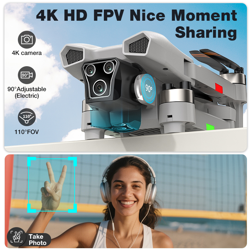NOUVEAU Drone L017 Pro Brushle - Drone Camera Lens avis et prix